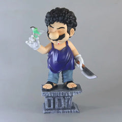 A 16cm PVC figure of Mario dressed as The Godfather holding a martini and a knife on a 007 base.