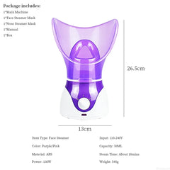 Facial Steamer Hot Cold Spray Face Moisturizing Device
