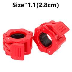 Pair Of Locking 25/50mm Barbell Collar Lock Dumbell Clips Clamp Weight lifting Bar Gym Dumbbell Lock Clamp Spring Clips Fitness