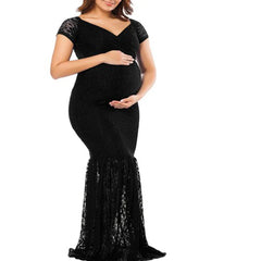 New Mermaid Skirt Maternity Dresses Lace Long Sleeve Photography Sexy Photo Props Shoot Maxi Gown Pregnant Pregnancy Women Dress