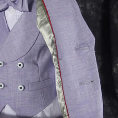 Newborn Baby Kids1 Year Birthday Suit Flower Boys Formal Purple Wedding Suit Children Photograph Dress Performance Show Costume SHOWLU FASHION STORE