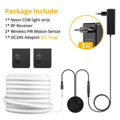 COB Motion Sensor LED Strip Light Kit
