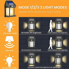 Solar Motion Sensor Outdoor Wall Light