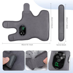 Electric Heating Vibration Foot Ankle Massager Elbow Relax Muscles Winter Massager Type-C Rechargeable Adjustable Strap Massager