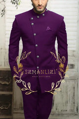 2025 Navy Blue Indian Design Men Suit Terno Masculino Slim Fit Formal Blazer Business Wedding Best Man Groom Suits 2 Pieces