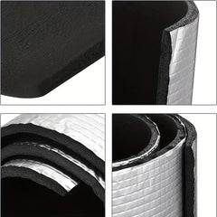 Self-Adhesive Aluminum Foil Insulation Roll Sound Deadening Pad Heatproof Soundproof Noise Reduction for RV Vehicle Accessories