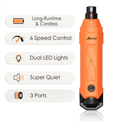 6-Speed Dog Nail Grinder Enhanced Pet Nail Grinder Super Quiet Rechargeable Electric Dog Nail Trimmer Painless paws grooming