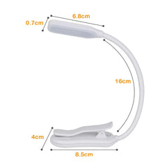 Claeted Rechargeable Clip Reading Light
