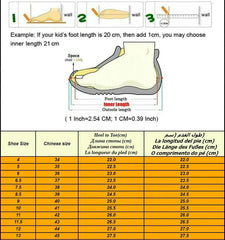 A size guide chart for women's shoes showing how to measure foot length for proper sizing.