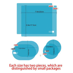 Car Rearview Mirror Anti-Fog Rainproof Film Set