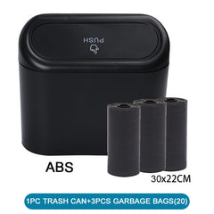 Car Trash Can with Lid