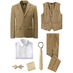 Boys Suit for Kids Wedding Easter Birthday Formal Outfit Set Children Gentleman Blazer Teenager School Performance Piano Tuxedo