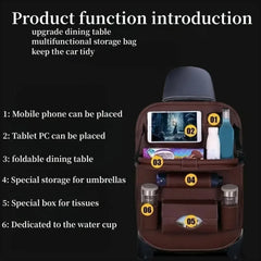 Car Seat Organizer with Tray