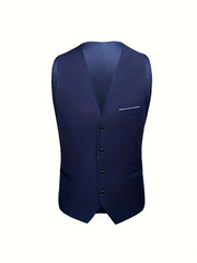 Men's Formal Suit Set Business Casual Slim Fit Tuxedo for Wedding, Long Sleeve Notch Lapel, Groom