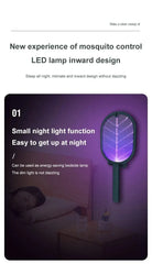 USB Rechargeable Electric Mosquito Swatter Racket