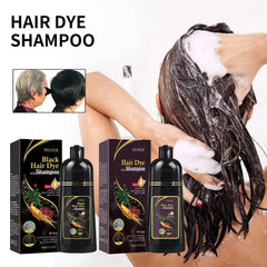 100ml Natural Herbal Hair Dye Shampoo 3 in 1 Hair Color Shampoo for Gary Hair Dark Brown Black for Women & Men Grey Coverage SHOWLU FASHION STORE