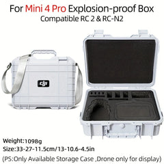 For DJI Mini 3/4Pro Case Mini 4 Pro Explosion Proof Case Mini 4 Pro Bag Portable Waterproof Box Hard Shell Large Capacity Case