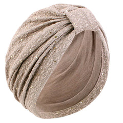 Women's Solid Color Sequin Knotted Turban Hijab Chemo Cap Cancer Hat Hair Loss Headscarf Beanie Bonnet Head Wrap Headband Mujer SHOWLU FASHION STORE
