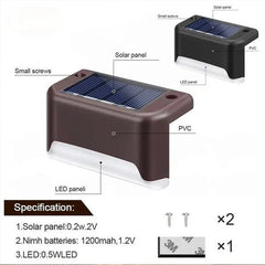 Solar Waterproof Deck Step Lights