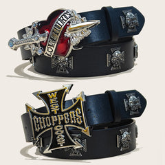 Punk Men's Belt Bohemian Style Fashion Personalized Belt For Men and Women Gothic Rock Y2K Belts For Jeans Dresses & Casual Wear