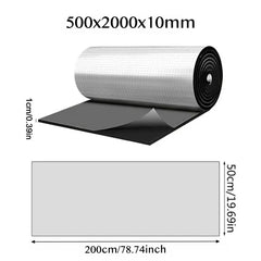 Self-Adhesive Aluminum Foil Insulation Roll Sound Deadening Pad Heatproof Soundproof Noise Reduction for RV Vehicle Accessories