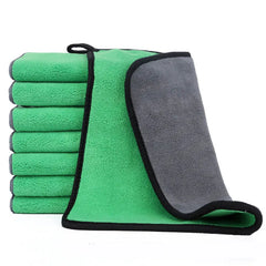Soft Coral Fleece Pet Towel Puppy Cat Bath Absorbent Quick-Drying Bath Towels Thickened Double-Sided Cleaning Towel Pet Supplies
