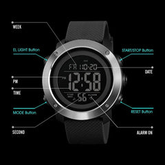 Showlu Fashion Store 0 SKMEI Brand Top Luxury Waterproof LED Digital Sports Watches Men Fashion Casual Men's Wristwatches Clock Man Relogio Masculino