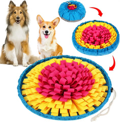 Vivifying Snuffle Mat for Dogs, Adjustable Nosework Mat for Small, Medium & Large Dogs, Interactive Dog Enrichment Toy