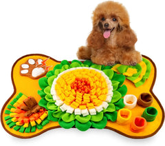 Pet Snuffle Mat for Dogs, Interactive Feed Game for Boredom, Encourages Natural Foraging Skills for Cats Dogs Bowl Travel Use