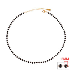 Stainless Steel Necklace White Imitation Pearl Necklace Temperament Clavicle Chain Pearl Choker Necklaces For Women Jewelry