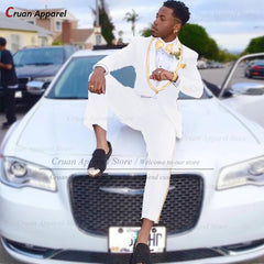 Classic Men Suit Sets Formal Activities Tailor-made Slim Fit Outfits Wedding Elegant Groomsman Costumes Blazer Pants 2 Pieces