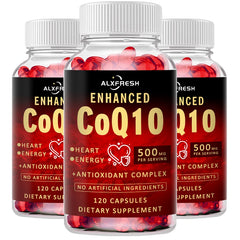 COQ10 Capsules For Improve Heart Brain Nerve Cell Mitochondria Sperm Motility Egg Quality Relieve fatigue Lower Blood Pressure
