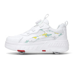 Mesh Roller Skates Boys Girls Casual Walking Shoes Outdoor Retractable Roller Shoes School Students Roller Skating Sports Shoes SHOWLU FASHION STORE