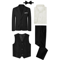 Boys Suit Set Kid Wedding Tuxedo Teenager Easter Formal Outfit Halloween Chritmas Birthday Party Gift School Performance Blazer