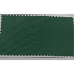 A rectangular fabric swatch in a solid dark green color with a visible diagonal twill weave.
