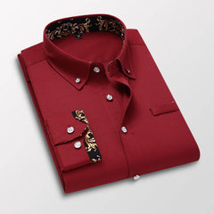 Men's Clothing Arrival Men Shirt, Fashion Causal Long Sleeved Male Dress Social Business Cotton Shirt Soft Weeding White Shirts