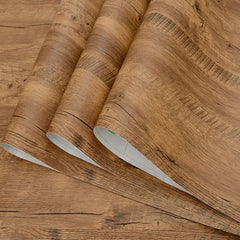 PVC Waterproof Self Adhesive Wallpaper Wall in Rolls Furniture Cabinets Vinyl Decorative Film Wood Grain Stickers For Home Decor