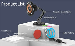 Magnetic Car Wireless Charger Phone Holder 15W
