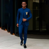 Elegant Men's Suits Formal Male Clothing Customzied Single Breasted Stand Lapel Slim Fit 2 Piece Jacket Pants Customized Outfits