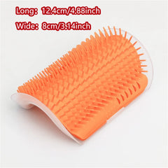 1PC Cat Self Groomer With Catnip Cats Wall Corner Massage Comb Brush Rubs The Face With A Tickling Soft Comb Pet Grooming Supply