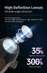 USB Projector Light Christmas Elk Santa Claus Night Light Switchable Pattern LED Projector Lamp for Room Ceiling Window Decor