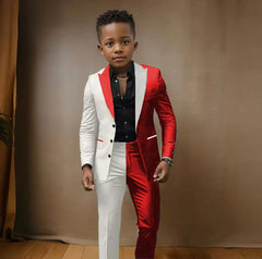 Blazer Suit For Boys 3-16 Years Boy Blazer Pant Set 2 Piece Slim Fit Casual Wedding Suit Set Birthday Stage Performance Costumes