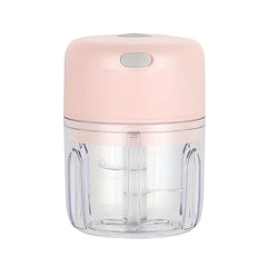 250ml Mini Rechargeable Garlic Chopper Meat Grinder, Durable and Sturdy, Suitable for Crushing Garlic, Chili, Onions, Minced Meat, Nuts and More