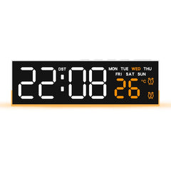 LED Digital Alarm Clock Mood Light Temperature Display