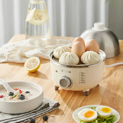 Electric Egg Boiler 360W Stainless Steel 4-6 Eggs Timer Cooker