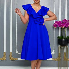 Customized Elegant African Dresses for Women 2025 Africa Clothing Plus Size Wedding Party Dress Dashiki Ankara Office Lady Outfi