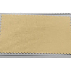 A rectangular fabric swatch in a solid light beige color with a visible diagonal twill weave.