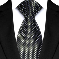 Luxury 8CM Men's Necktie Classic Neck Ties For Man Wedding Business Party Polka Dot Jacquard Woven Ascot Accessories Gift