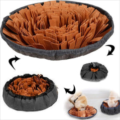 Pet Snuffle Mat for Dogs, Interactive Feed Game for Boredom, Encourages Natural Foraging Skills for Cats Dogs Bowl Travel Use