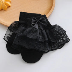 0-2Y Toddler Cotton Lace Ruffle Princess Mesh Breathable Socks Children Ankle Short Candy Color Thin Summer Socks for Newborn